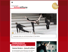 Tablet Screenshot of kulturstiftung-hh.de